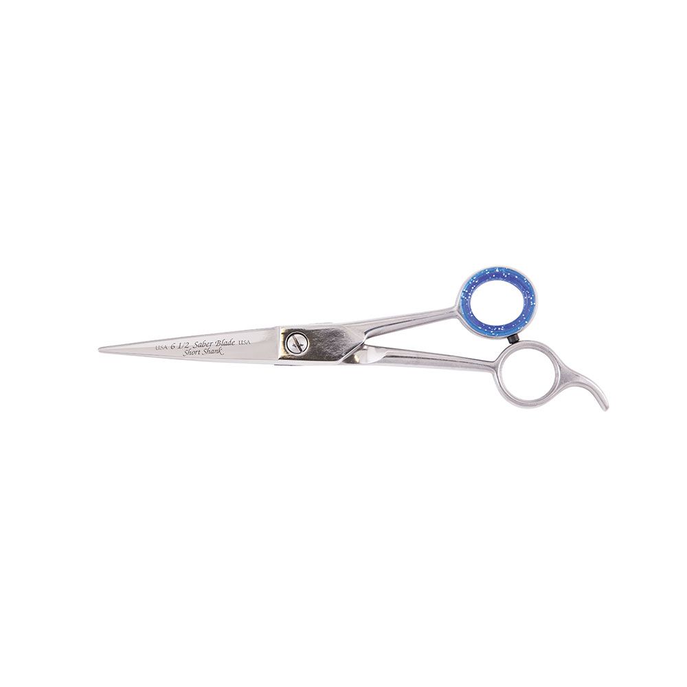 6 1/2'' Pet Grooming Scissor w/triangular shape blade/Curved Blade