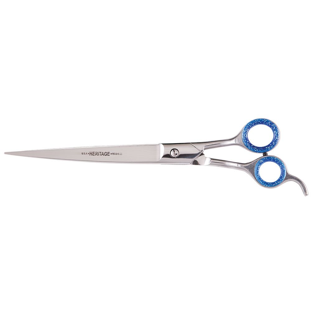 10''  Pet Grooming Scissor/Curved Blade/Offset Handles