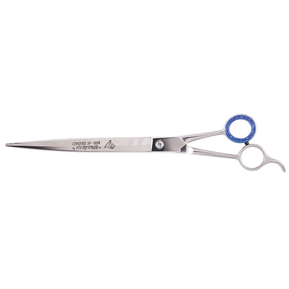 10'' Pet Grooming Scissor w/Serrations/Curved Blades