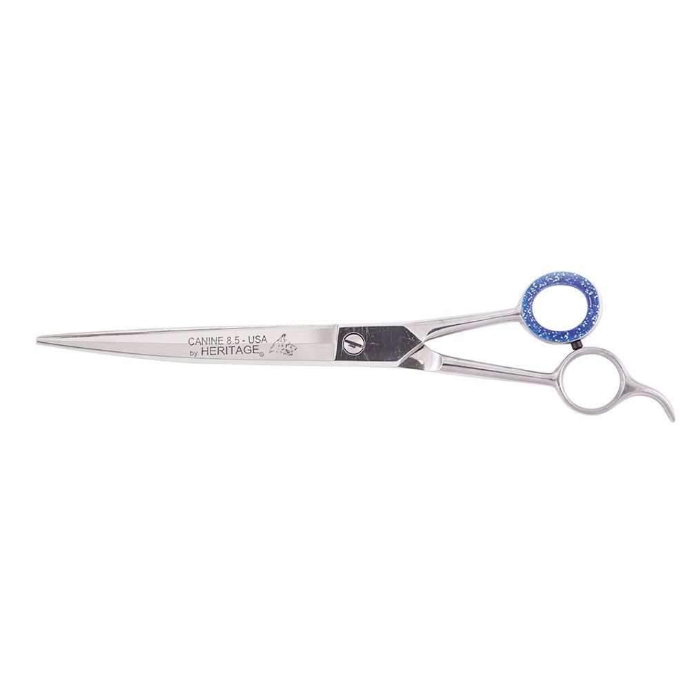 8 1/2'' Pet Grooming Scissor w/Serrations/Curved Blades
