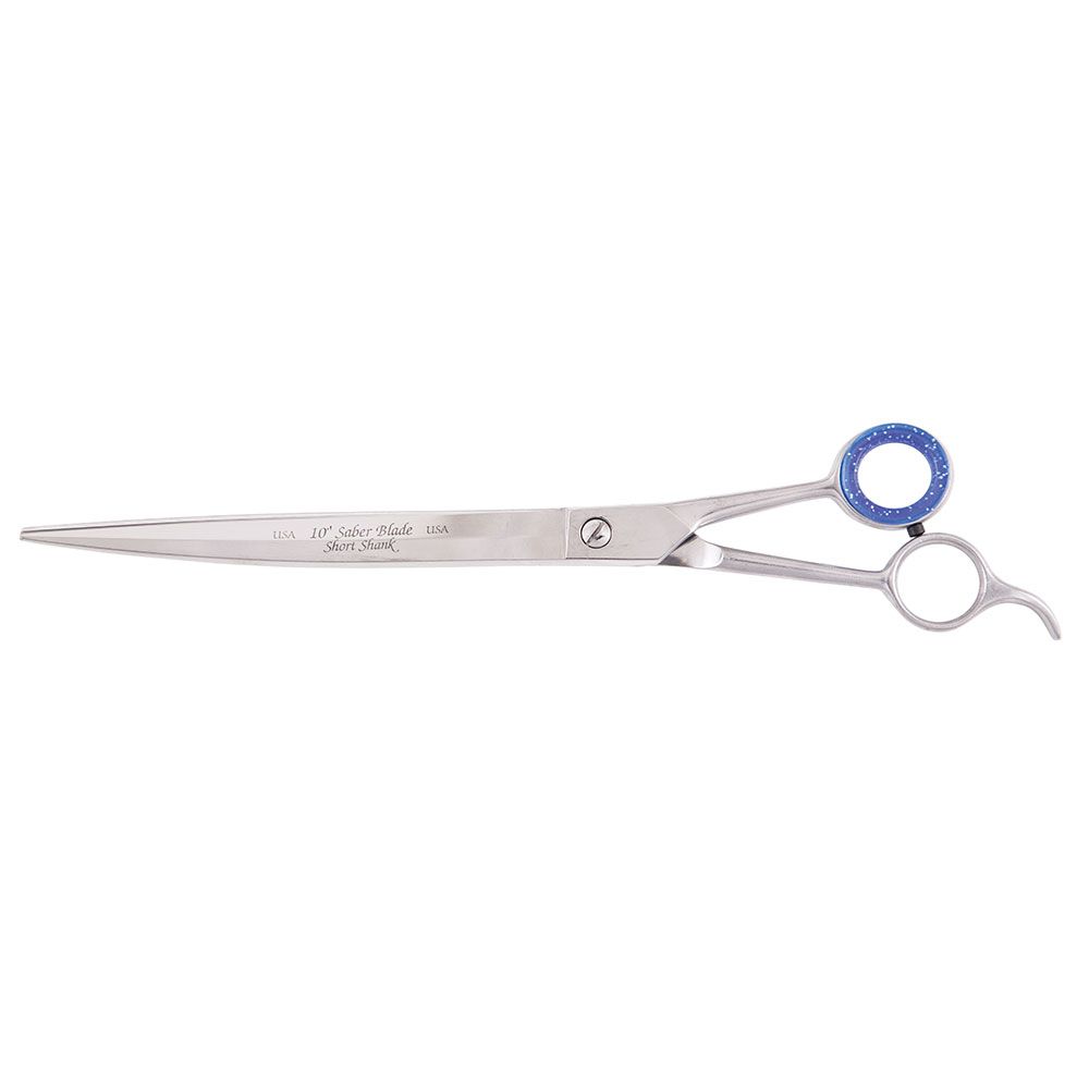 10'' Pet Grooming Scissor w/triangular shape blade/Curved Blade