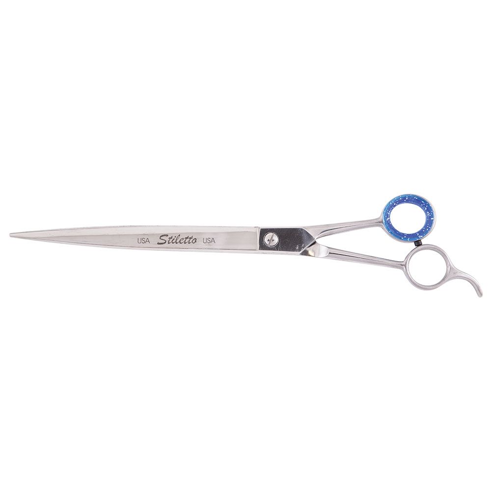 10'' Pet Grooming Scissor w/semi-oval shape blade/Offset Handles