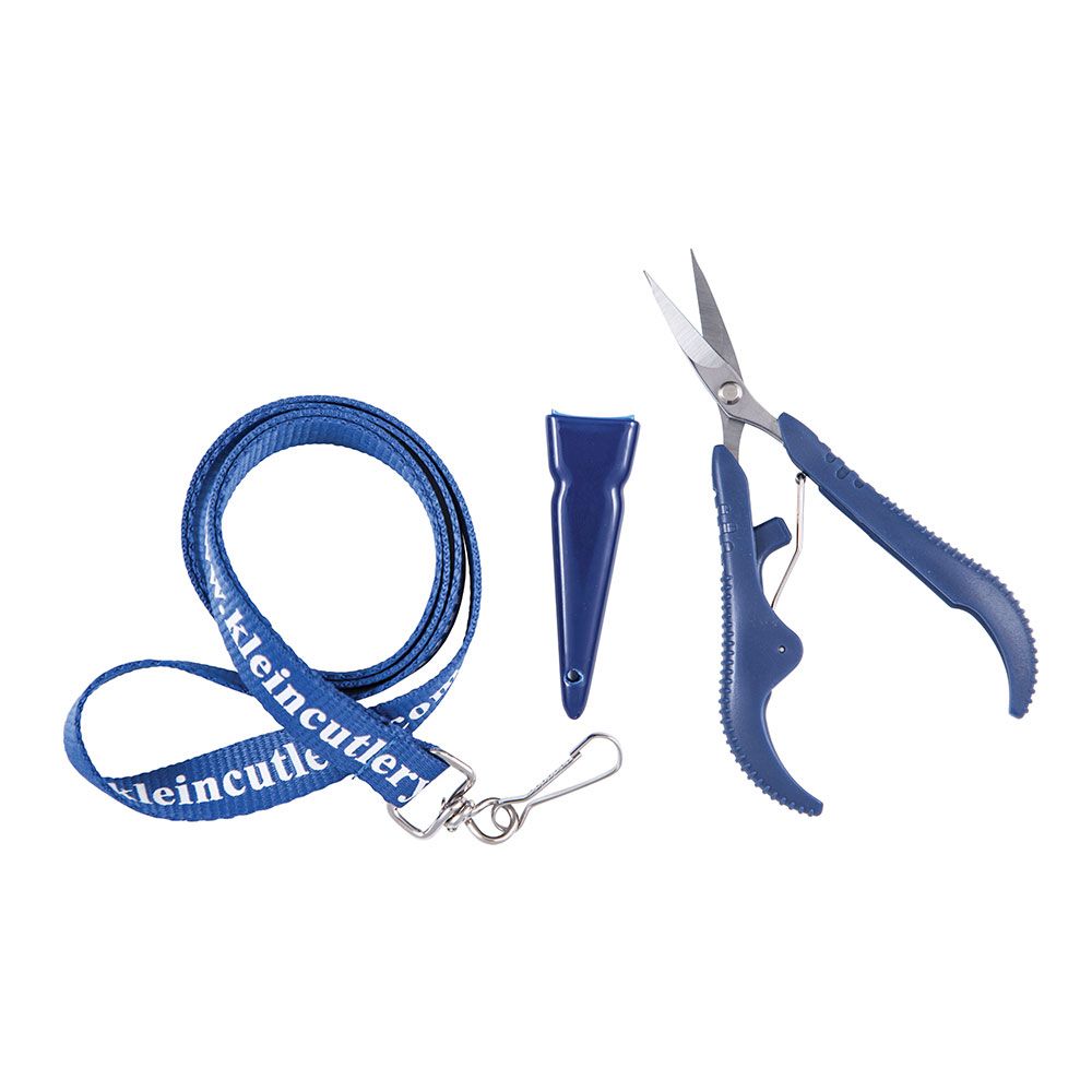 5'' Spring Loaded Embroider Nipper/Curved Blades with Lanyard (7305C)